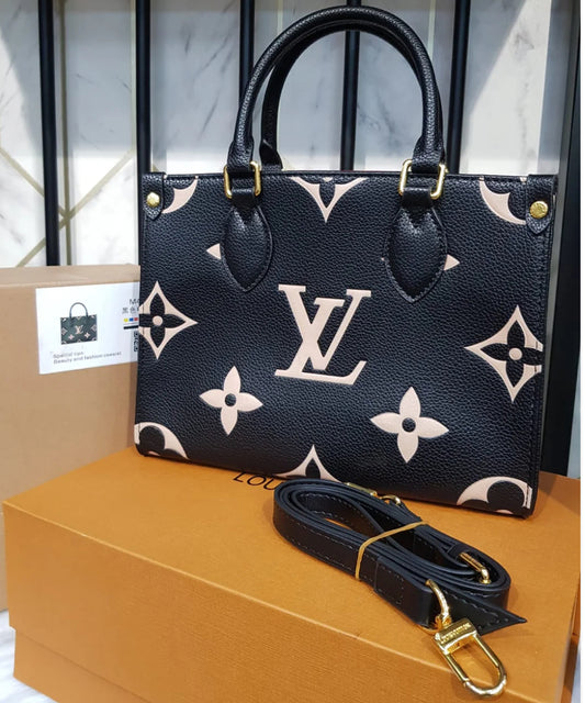 Lv Handbag black printo